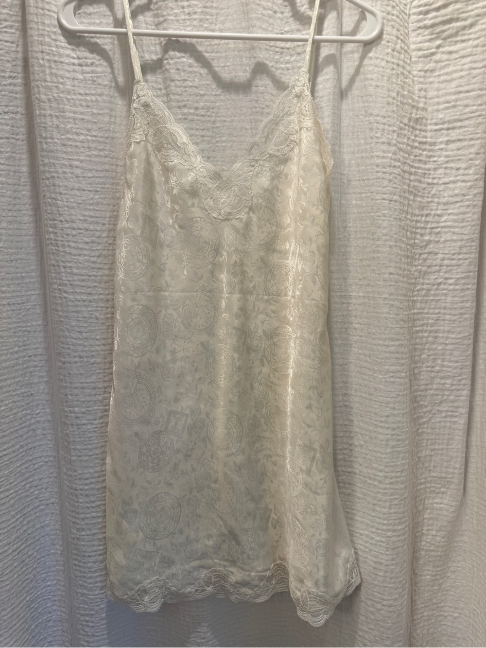 Victoria's Secret Vintage Gold Tag 1990 Sheer Lace Chemise nightie